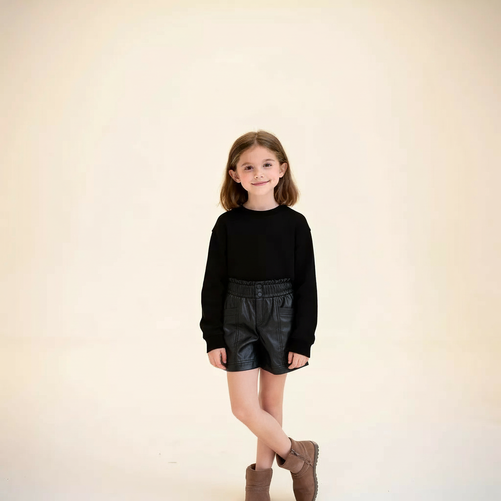 شورت بناتي جلد