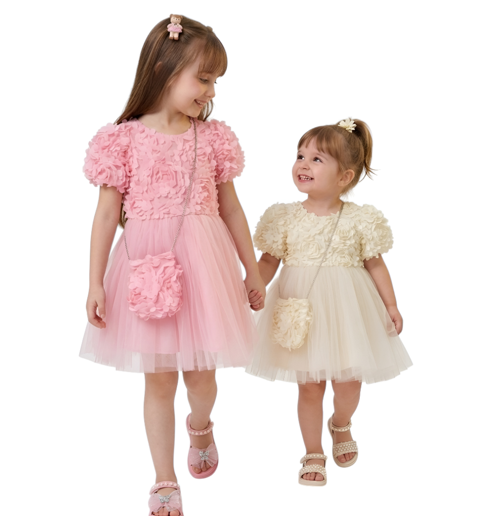 فستان بناتي رقيق