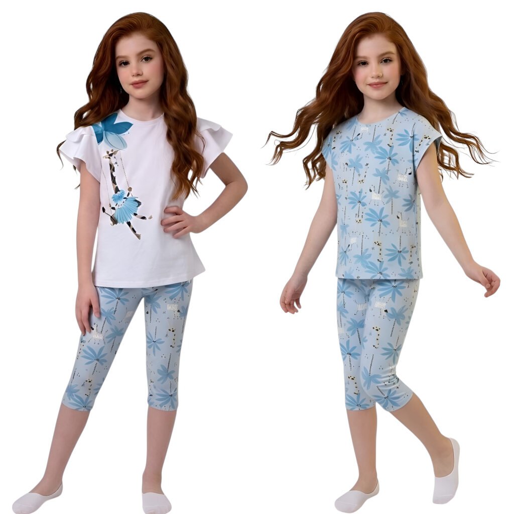 بيجامة بناتي برمودا