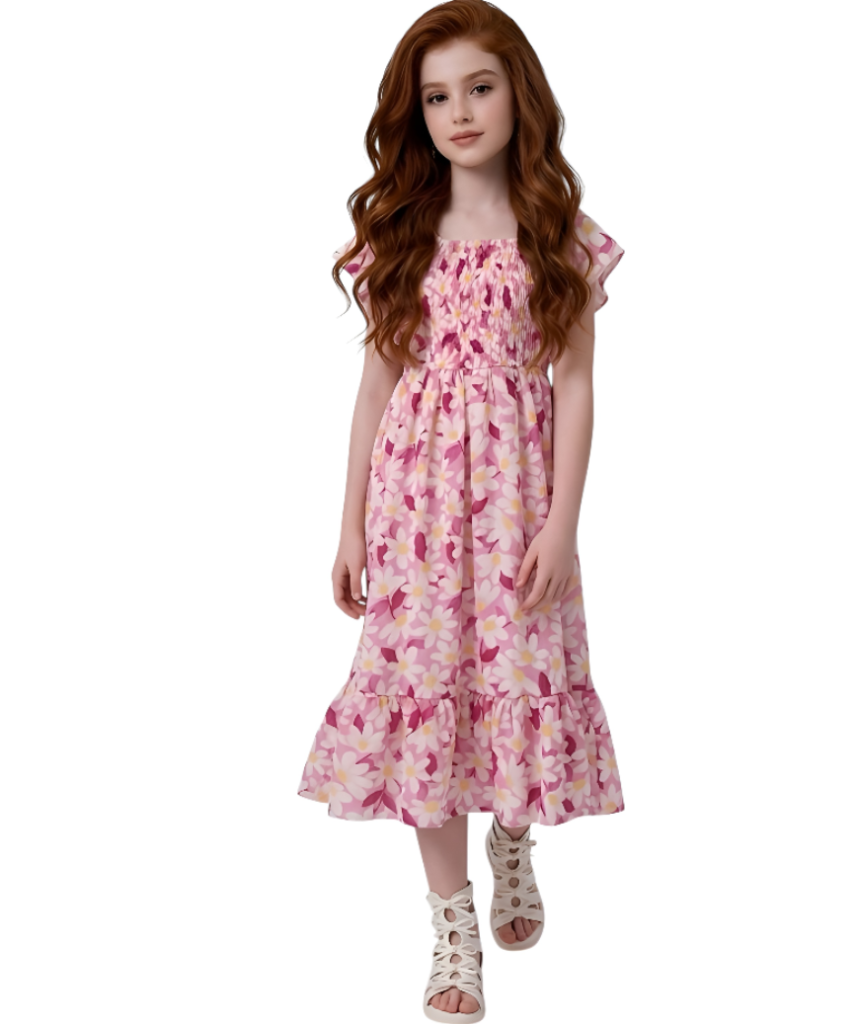 فستان نقشة ورد