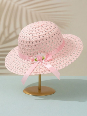 Girls' Straw Sun Hat