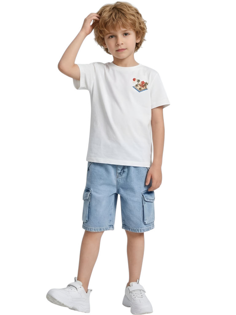 Boys' Graphic T-Shirt with Back Print