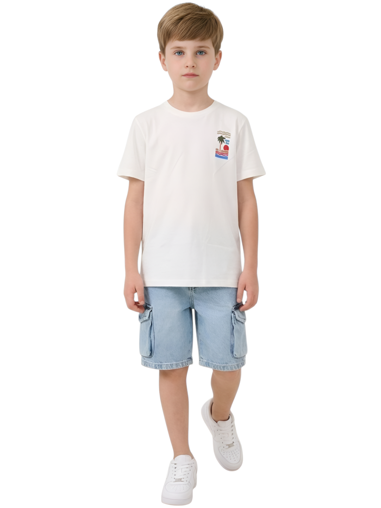 Boys' Graphic T-Shirt with Back Print