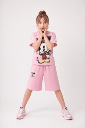 Two-piece Mickey Mouse and Friends Print Set for Girls