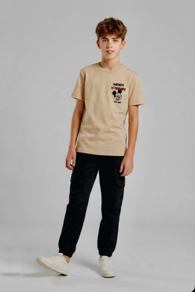 Mickey Mouse and Friends Print T-Shirt Boys