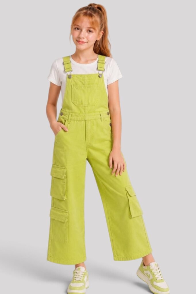 Girls' Cargo Jumpsuit