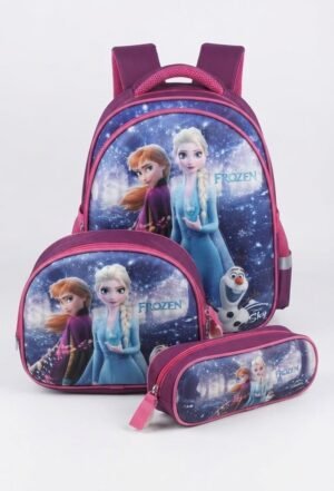 Girls' Disney Frozen 3-Piece School Backpack Set