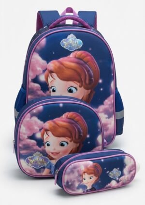 Girls' Disney Sofia the First 3-Piece School Backpack Set