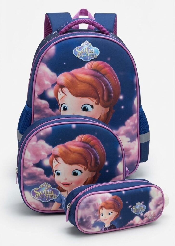 Girls' Disney Sofia the First 3-Piece School Backpack Set