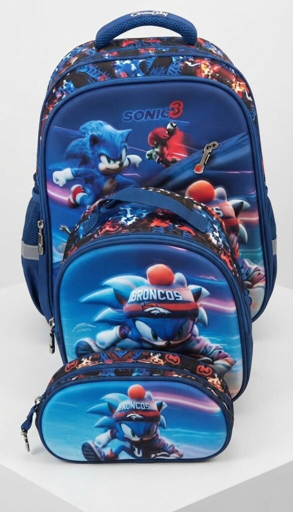Boys' Sonic 3 3-Piece School Backpack Set